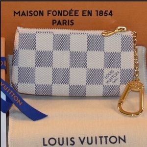 Authentic Louis Vuitton Key Pouch Damier Azur!